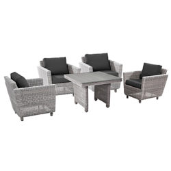 4 Seasons Outdoor Fortaleza Fortaleza 'Cosy Dining' 4 Seater Garden Dining Set, Natural